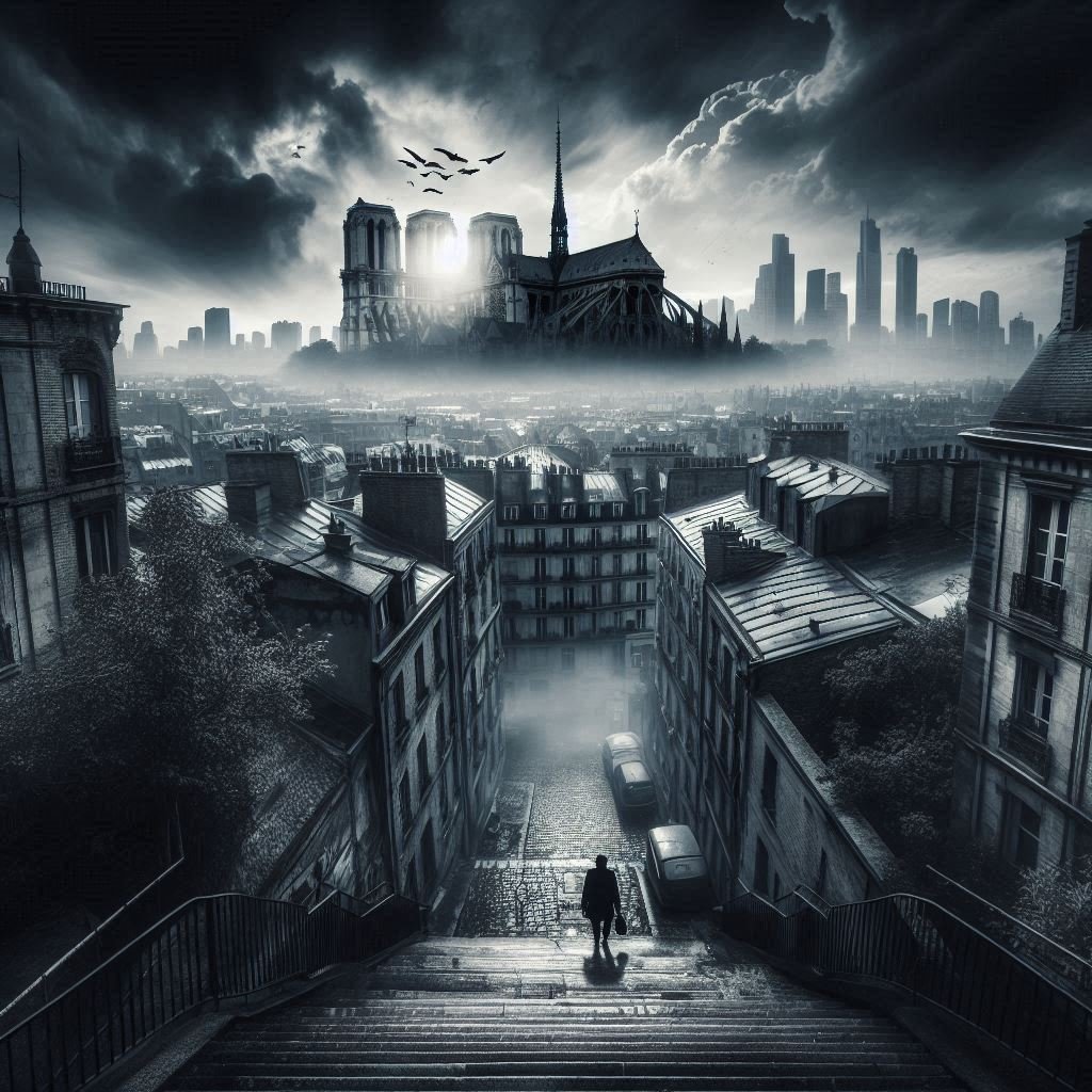 best-selling historical thriller novels | A dark, suspenseful cityscape for Mystery, Thriller & Suspense novels